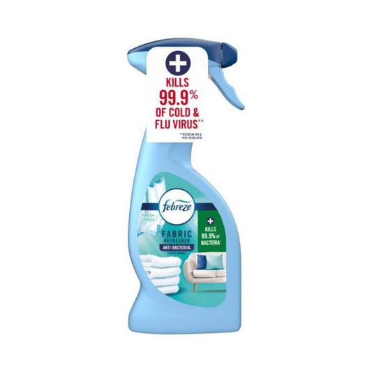 Febreze Antibacterial Fabric Refresher Spray Fresh Linen 375ml