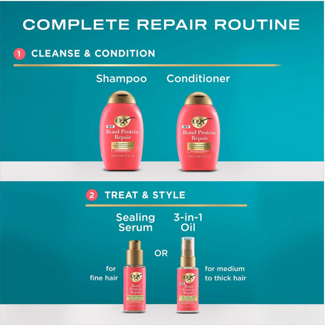 Ogx Bond Protein Repair Shampoo 385ml