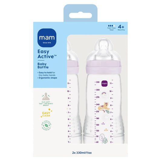 Mam Easy Active Baby Bottle 4 Months+ 2*330ml
