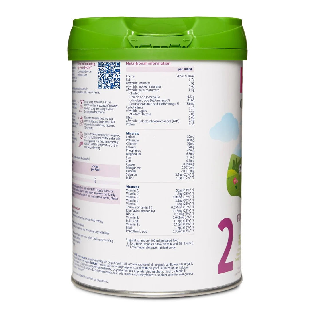 HiPP Organic Combiotic Follow On Milk Powder, 800g