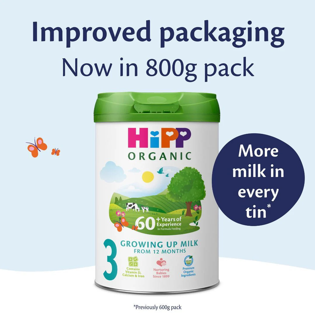 HiPP Organic Growing up Baby Milk Powder 12+ Months (TIN), 800g