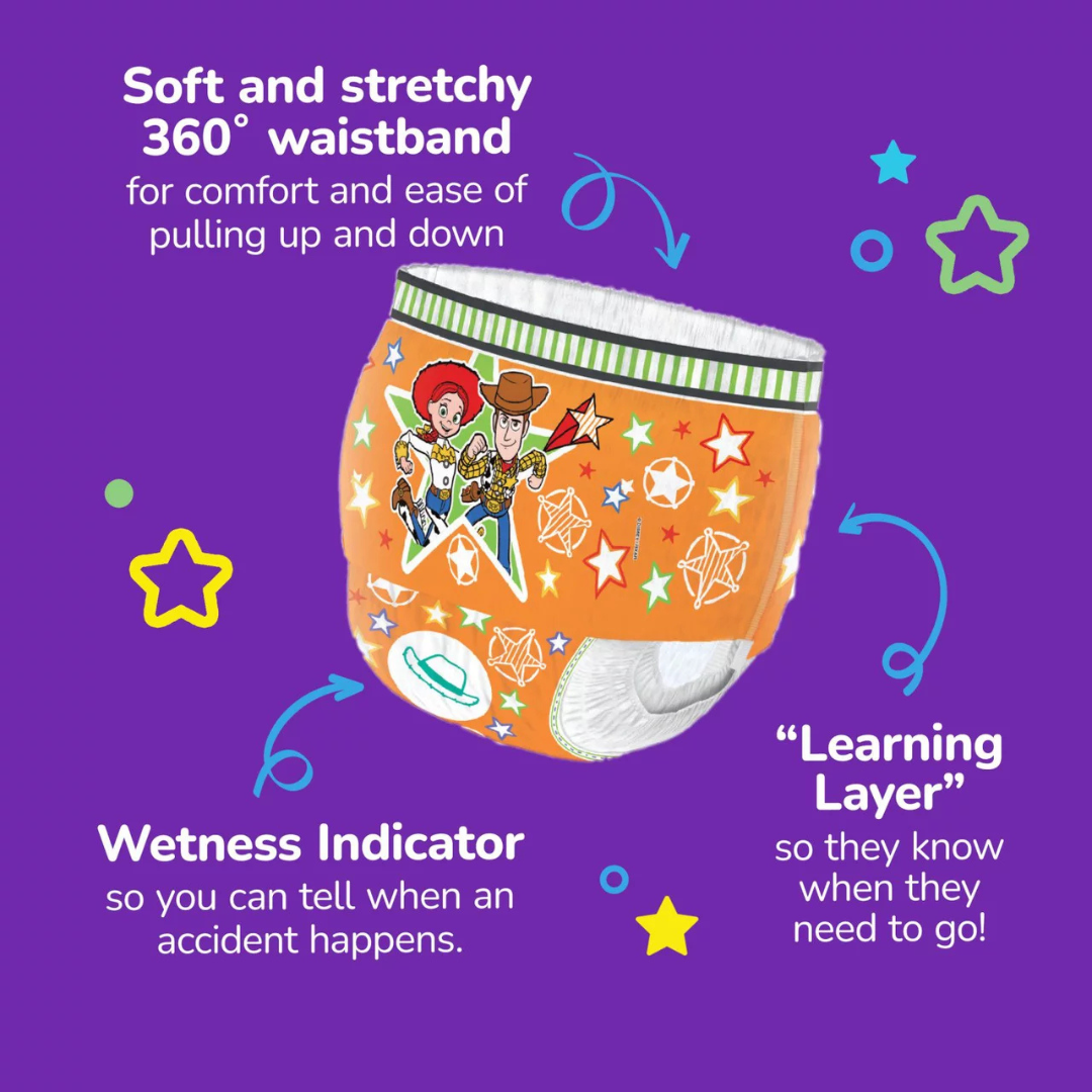 Huggies Pull-Ups Unisex Day Time Training 20 Nappy Pants, Size 6 15+kg