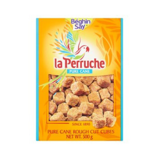 La Perruche Pure Cane Rough Cut Cubes Brown 500g
