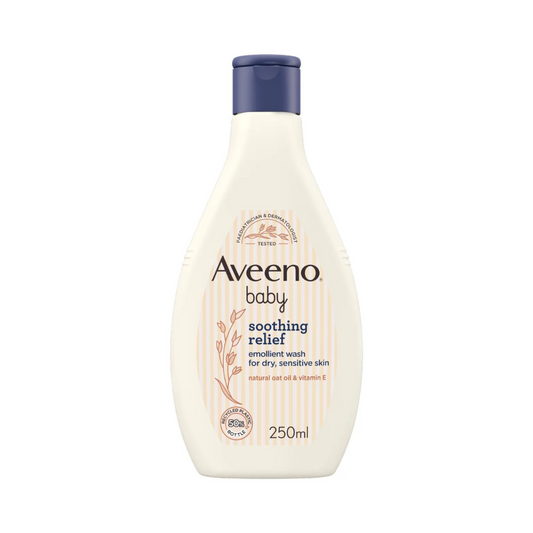 Aveeno Baby Soothing Relief Emollient Wash For Dry, Sensitive Skin 250ml