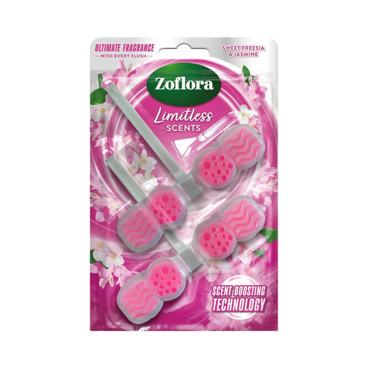 Zoflora Toilet Rim Block Sweet Freesia & Jasmine 2 Pack
