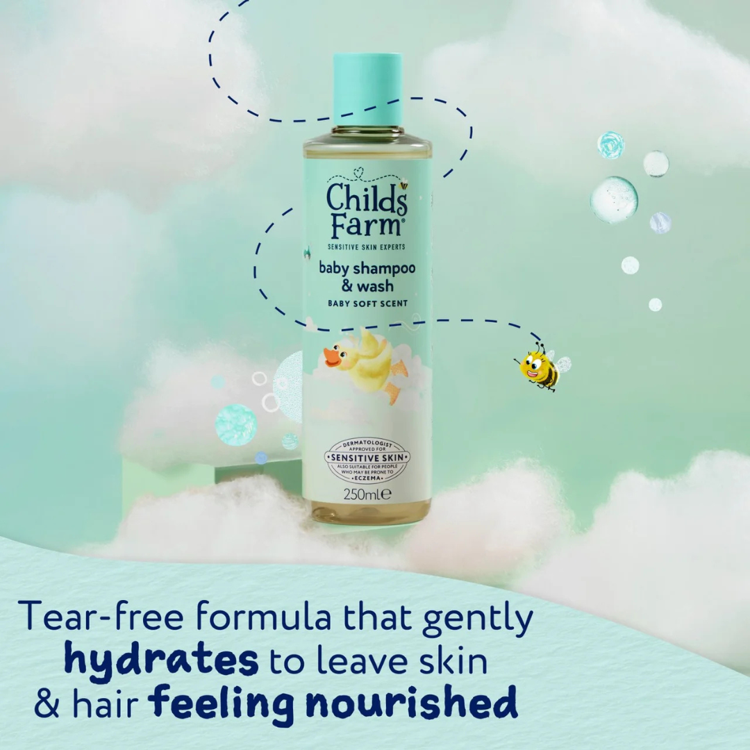 Childs Farm Baby Shampoo & Wash Baby Soft Scent 250ml