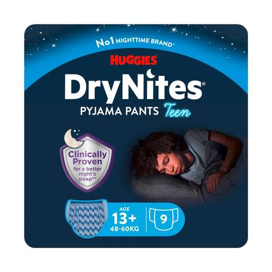 Huggies Drynites 9 Pyjama Pants Age 13+ 48-60 kg Boy