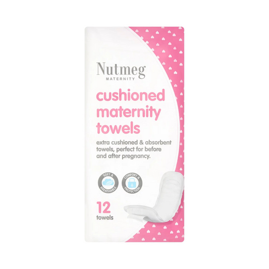 Nutmeg Cushioned 12 Maternity Towels