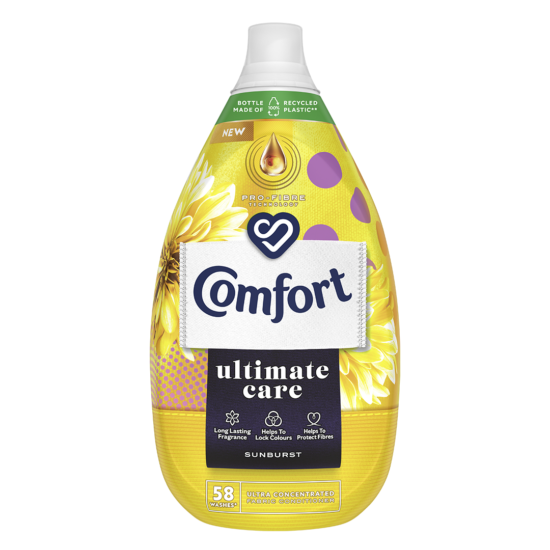 Comfort Ultimate Care Sunburst Fabric Conditioner 870ml, 58 Washes