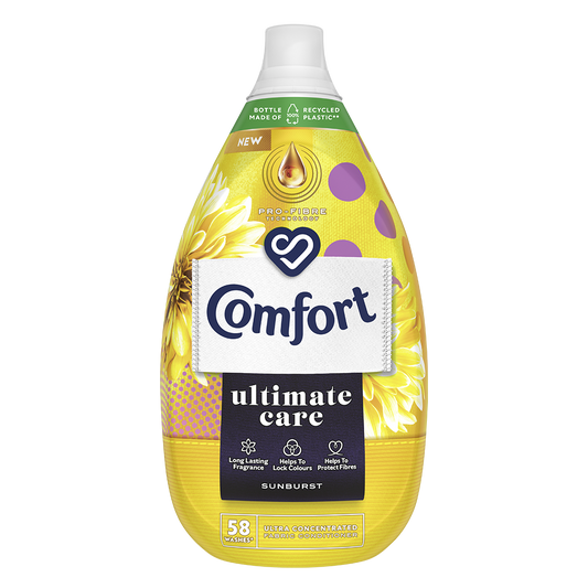 Comfort Ultimate Care Sunburst Fabric Conditioner 870ml, 58 Washes
